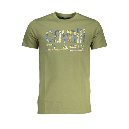 Cavalli Class Verde Baumwoll Herren T-Shirt - Image 1