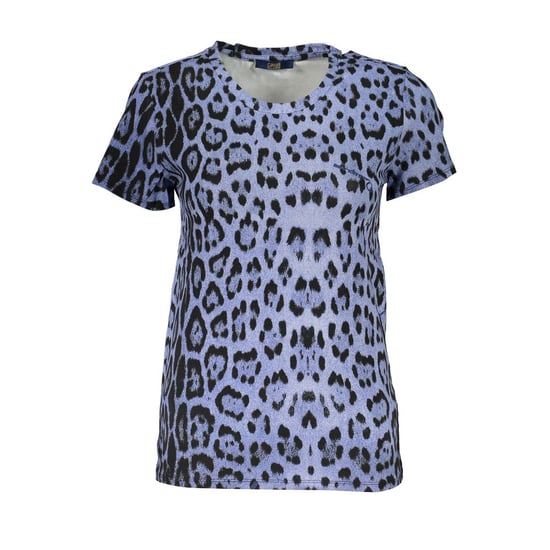 Cavalli Class Azzurro Baumwoll Damen T-Shirt - Image 1
