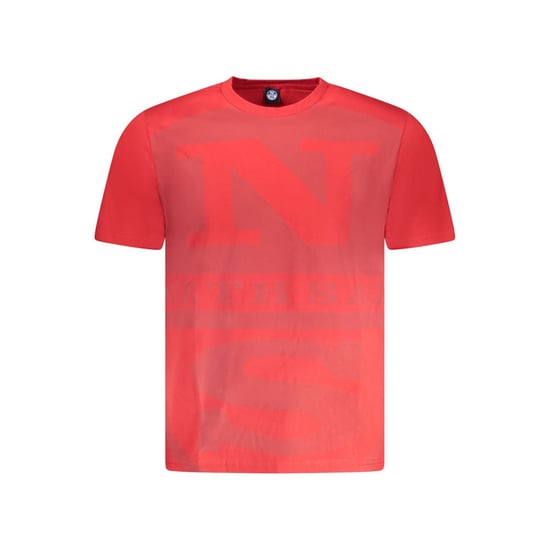 North Sails Rotes Baumwoll-Herren T-Shirt - Image 2