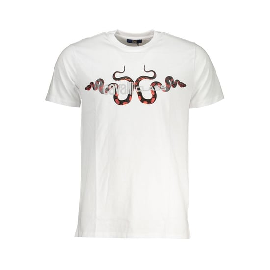 Cavalli Class Weißes Baumwoll-Herren-T-Shirt - Image 1