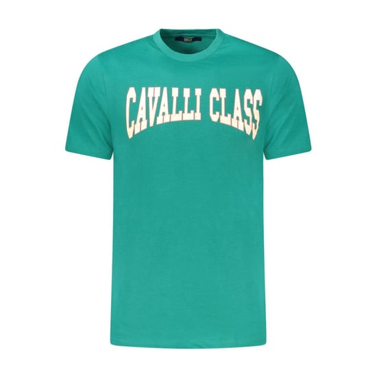 Cavalli Class Verde Baumwolle Herren T-Shirt - Image 1