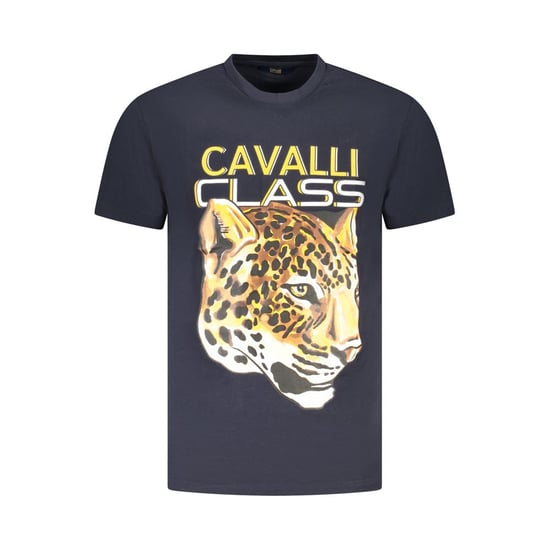 Cavalli Class Blu Baumwoll Herren T-Shirt - Image 1