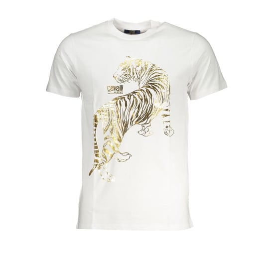 Cavalli Class Bianco Baumwoll T-Shirt für Herren - Image 1