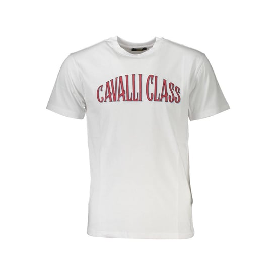 Cavalli Class Weißes Baumwoll-Herren-T-Shirt - Image 1
