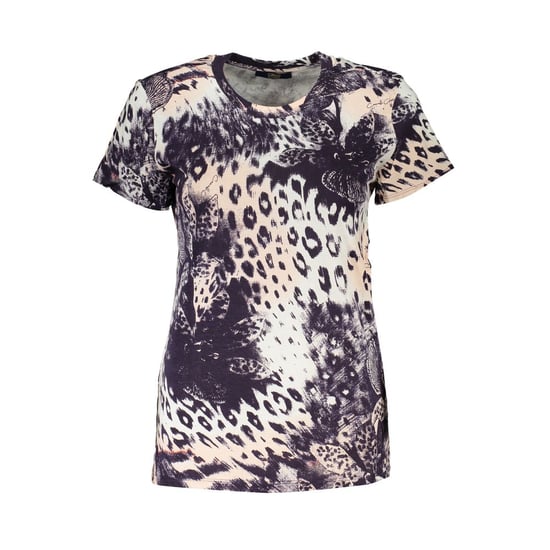 Cavalli Class Pink Baumwoll Damen T-Shirt - Image 1