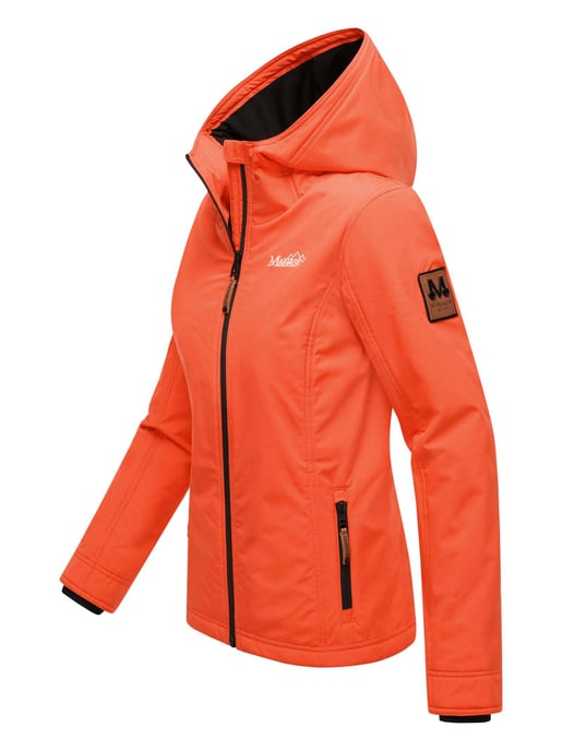 Marikoo Damen Übergangsjacke – Brombeere, leicht mit Kapuze & Kragen - Image 3