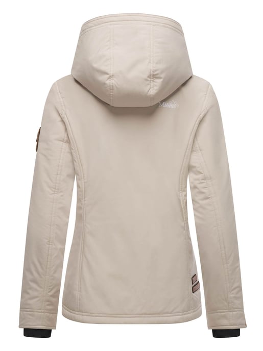 Marikoo Damen Übergangsjacke – Brombeere, leicht mit Kapuze & Kragen - Image 4