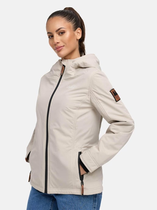 Marikoo Damen Übergangsjacke – Brombeere, leicht mit Kapuze & Kragen - Image 6