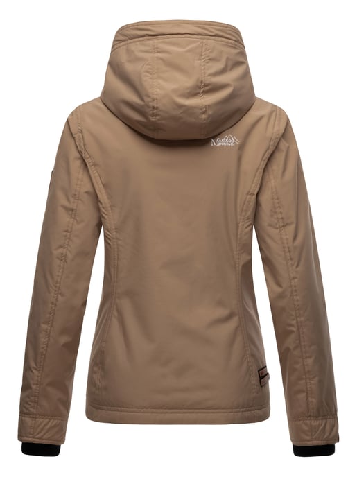 Marikoo Damen Übergangsjacke – Brombeere, leicht mit Kapuze & Kragen - Image 5