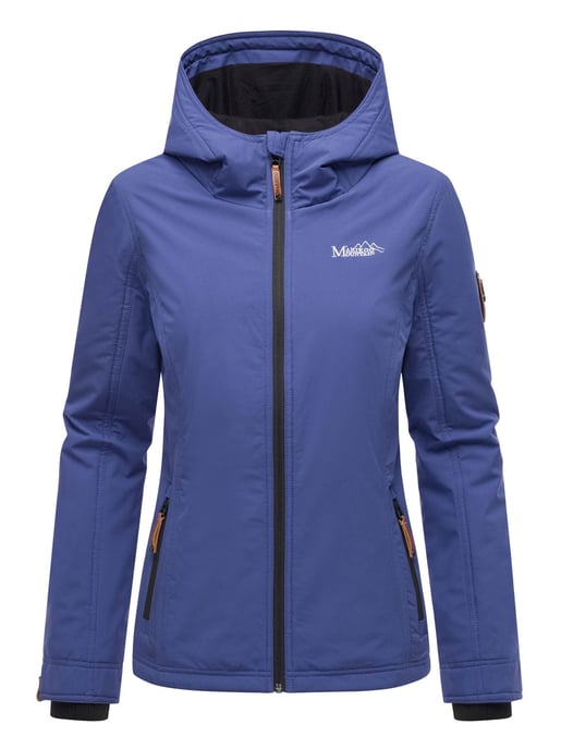 Marikoo Damen Übergangsjacke – Brombeere, leicht mit Kapuze & Kragen - Image 2