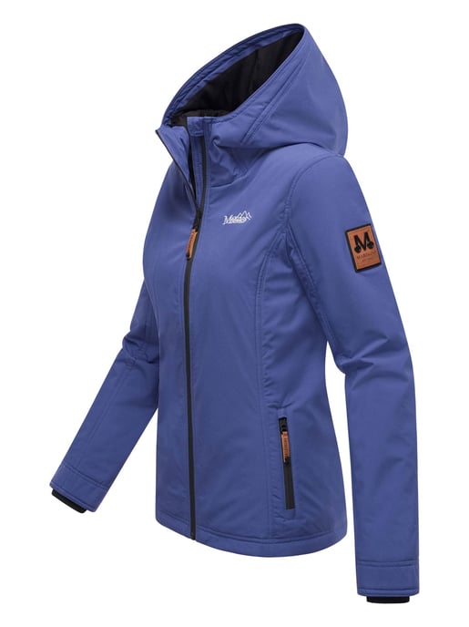 Marikoo Damen Übergangsjacke – Brombeere, leicht mit Kapuze & Kragen - Image 3