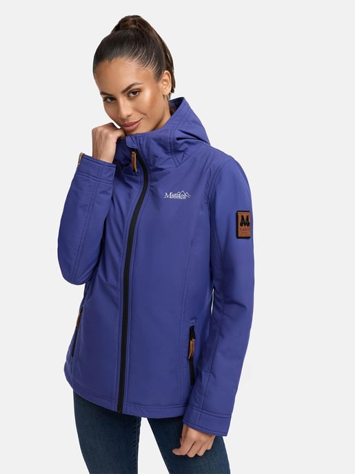 Marikoo Damen Übergangsjacke – Brombeere, leicht mit Kapuze & Kragen - Image 6