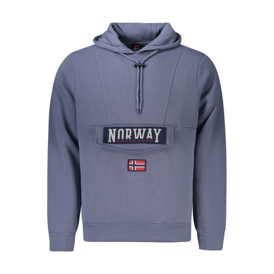 Norwegen 1963 Blauer Baumwoll-Herren Kapuzenpullover - Image 1