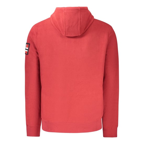 Norwegen 1963 Rotes Polyester Herren Kapuzensweatshirt - Image 2