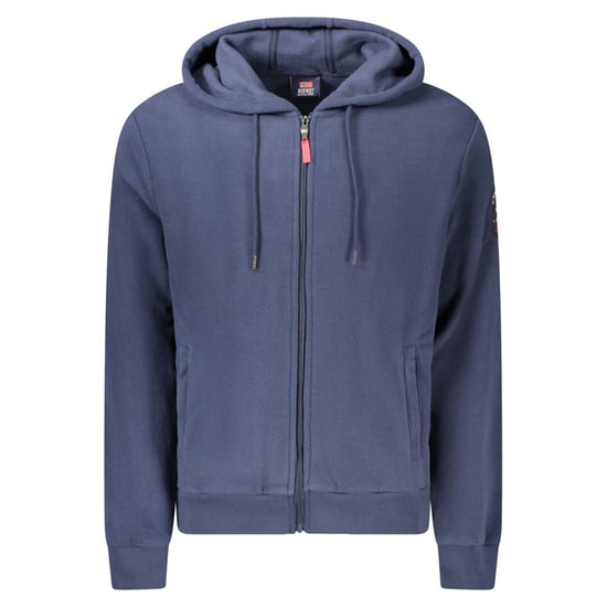 Norwegen 1963 Blauer Polyester-Herren-Hoodie - Image 1