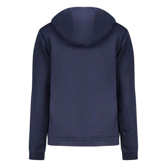 Norwegen 1963 Blauer Baumwoll-Damenpullover mit Kapuze und Reißverschluss - Image 2