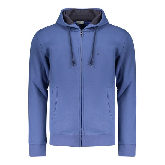 Coveri Moving Blauer Baumwoll-Herren Hoodie Sweatshirt - Image 1