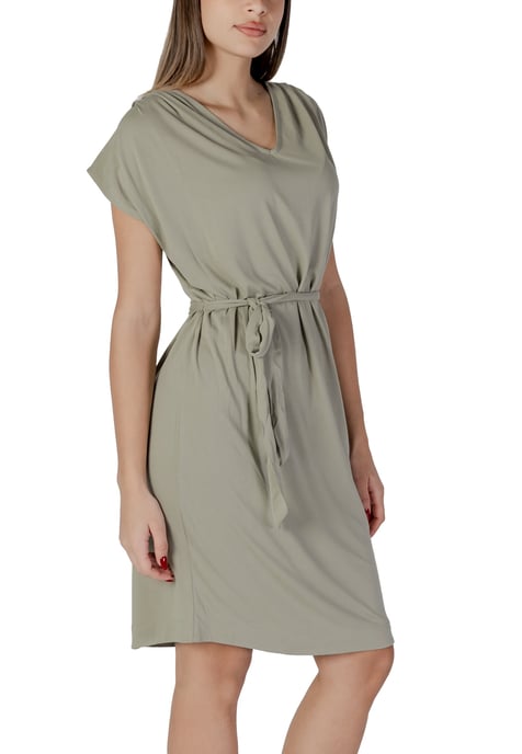 Lässiges V-Neck Mini-Kleid mit kurzen Ärmeln - Image 2