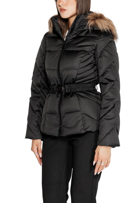 Kapuzengaube Pufferjacke Schwarz - Image 2