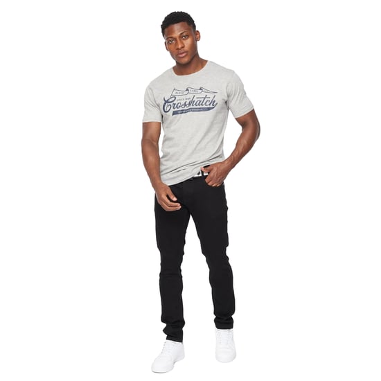 Crosshatch - "Barbeck" Jeans für Herren (Schwarz) - Image 4