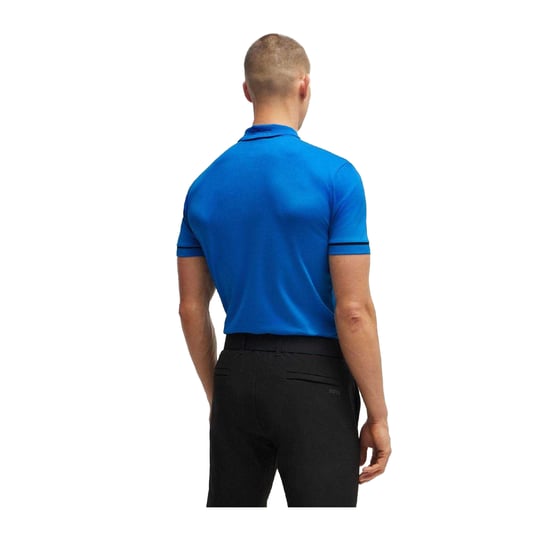 Boss - "Paule" Poloshirt für Herren, Verriegelung, Schmal (Blau) - Image 2