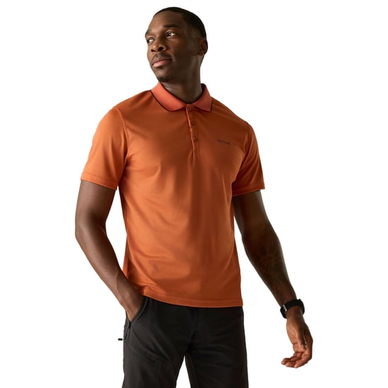 Regatta Herren Sport-Poloshirt Maverick V kurzärmlig (Ziegelstein) - Image 4