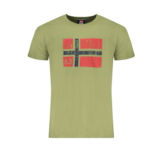 Norwegen 1963 Verde Baumwoll Herren T-Shirt - Image 1