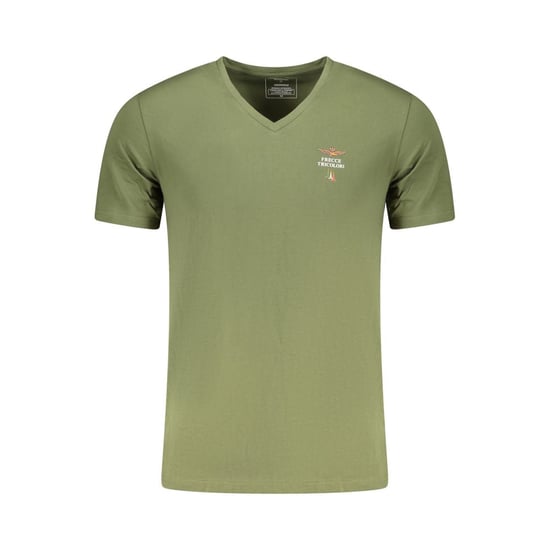 Aeronautica Militare Grünes Baumwoll Herren T-Shirt - Image 1