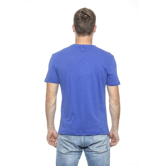 Billionaire Italian Couture Hellblau Baumwoll-T-Shirt - Image 3
