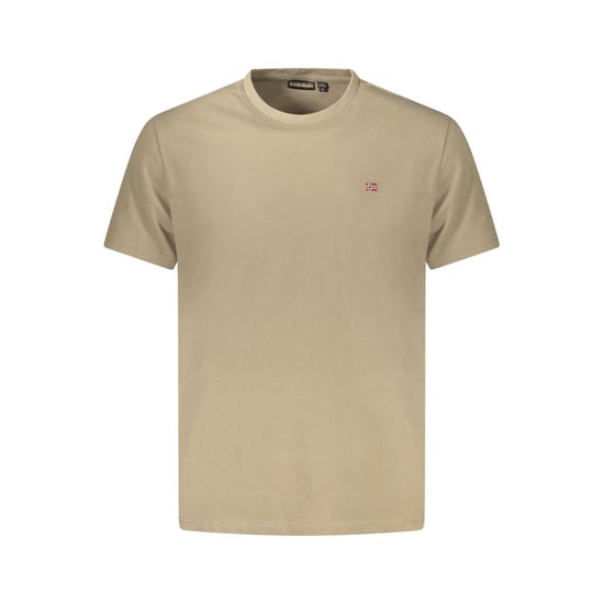 Napapijri Marrone Baumwoll Herren T-Shirt - Image 1