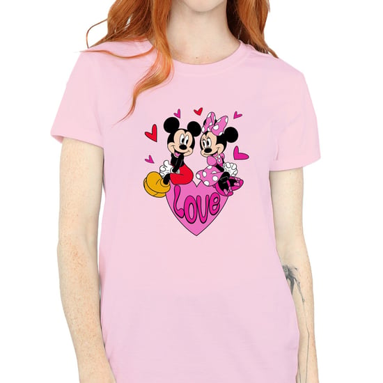 Disney - "Love Heart" T-Shirt für Damen (Babyrosa) - Image 2