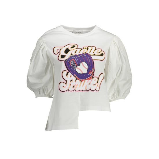 Gaelle Paris Bianco Baumwolle Damen T-Shirt - Image 1