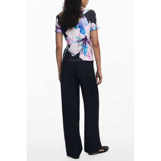Desigual Schwarzes Polyester Damen T-Shirt - Image 2
