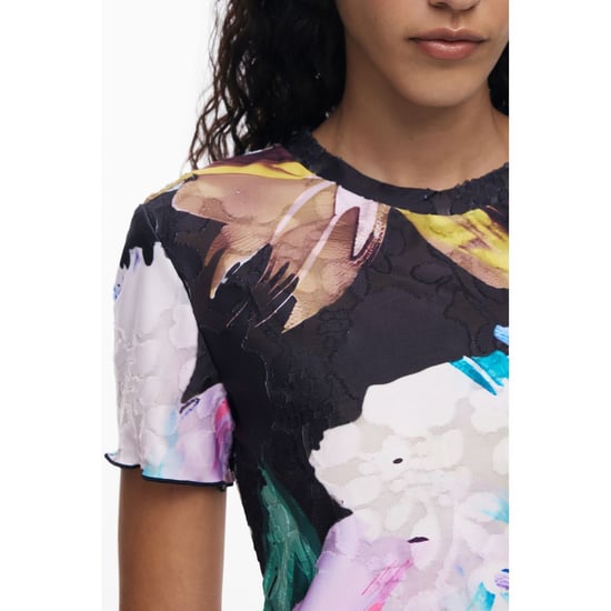 Desigual Schwarzes Polyester Damen T-Shirt - Image 3