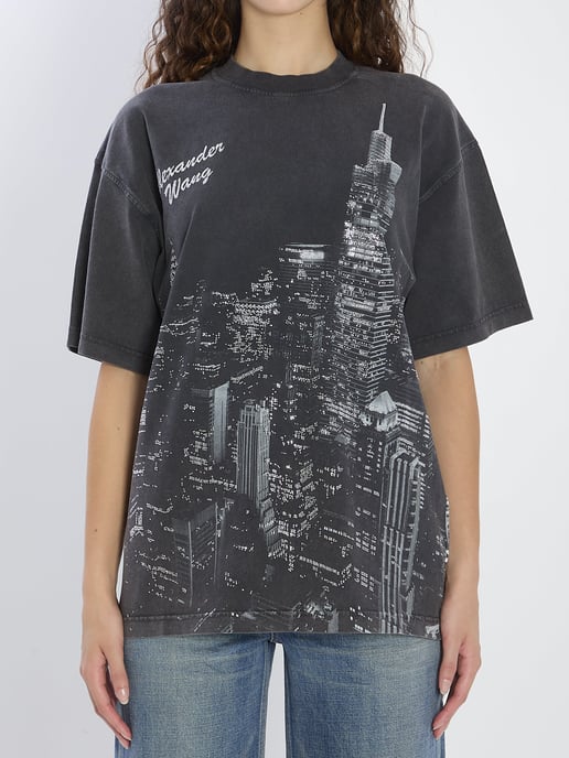 T-Shirt mit Strasssteinen - Image 1