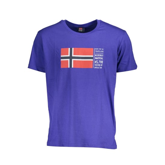 Norwegen 1963 Blaues Baumwoll Herren T-Shirt - Image 1