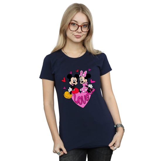 Disney - "Love Heart" T-Shirt für Damen (Marineblau) - Image 3