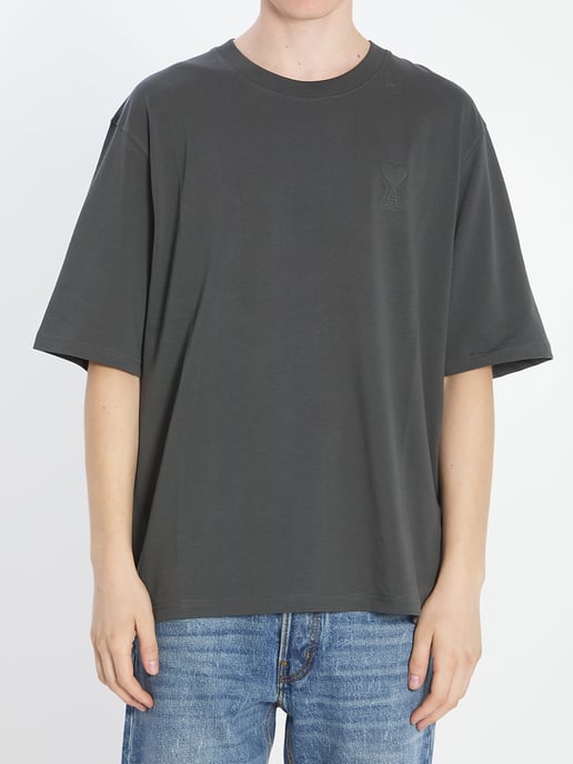 Ami de Casual Herz T-Shirt mit kurzen Ärmeln - Image 1