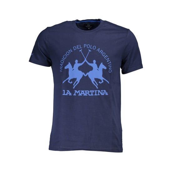 La Martina Blaues Baumwoll-Herren-T-Shirt - Image 1