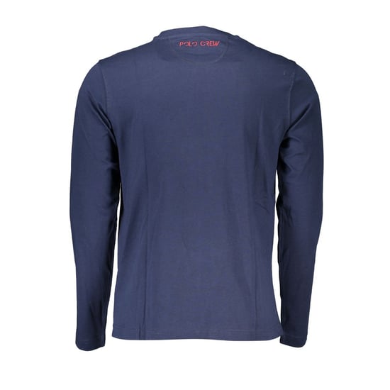 La Martina Regalblau Rundhalsausschnitt Besticktes T-Shirt - Image 2