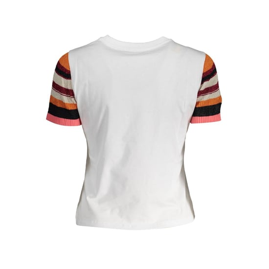 Desigual Bianco Baumwoll Damen T-Shirt - Image 2