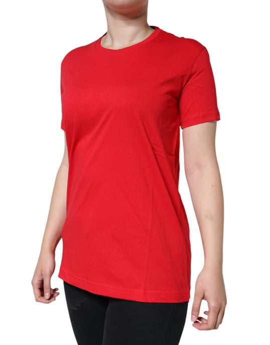 Dolce Gabbana Tsh86519 Rotes Baumwoll-T-Shirt - Image 2