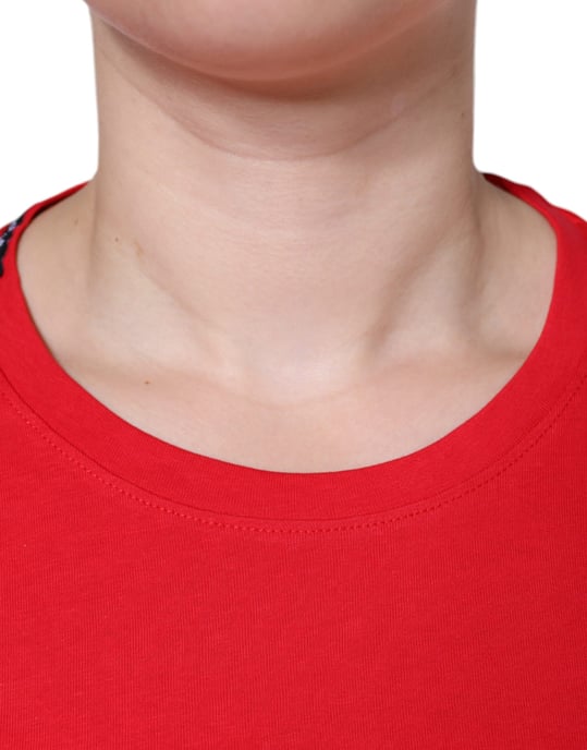 Dolce Gabbana Tsh86519 Rotes Baumwoll-T-Shirt - Image 4