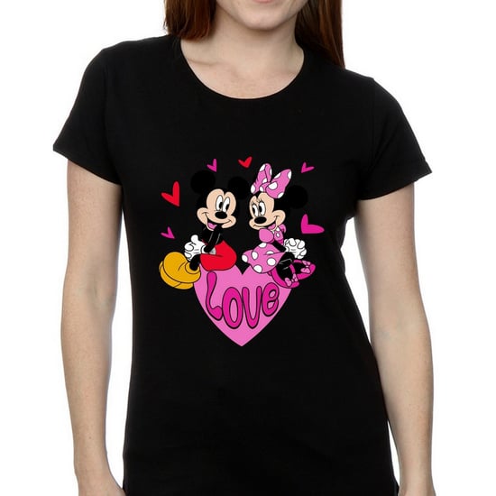Disney - "Love Heart" T-Shirt für Damen (Schwarz) - Image 2