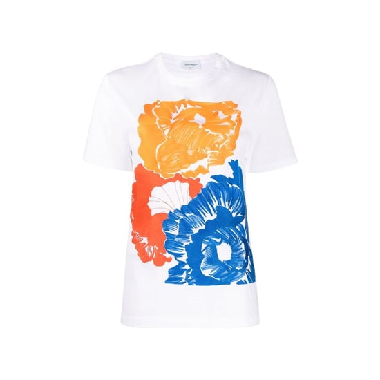 Salvatore Ferragamo Weißes Baumwoll-T-Shirt - Image 1