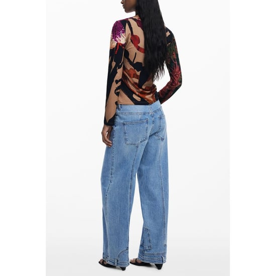 Desigual Marrone Viskose Damen T-Shirt - Image 2