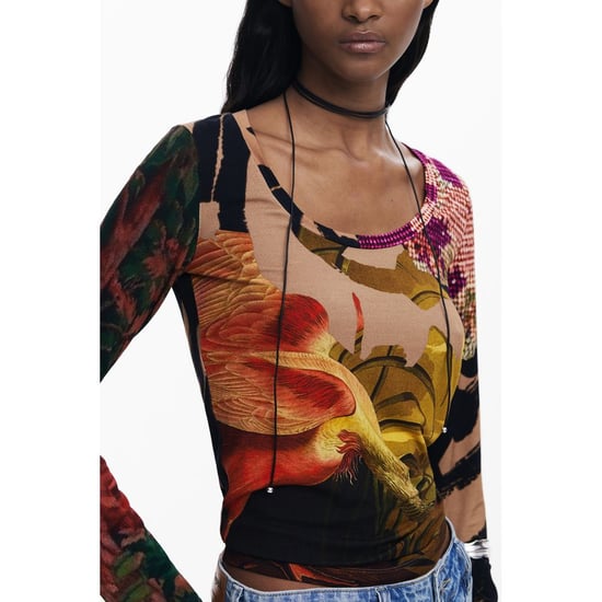 Desigual Marrone Viskose Damen T-Shirt - Image 3
