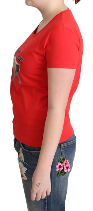 Moschino Tsh5061 Tischfußball T-Shirt Rot - Image 3