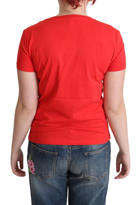 Moschino Tsh5061 Tischfußball T-Shirt Rot - Image 4