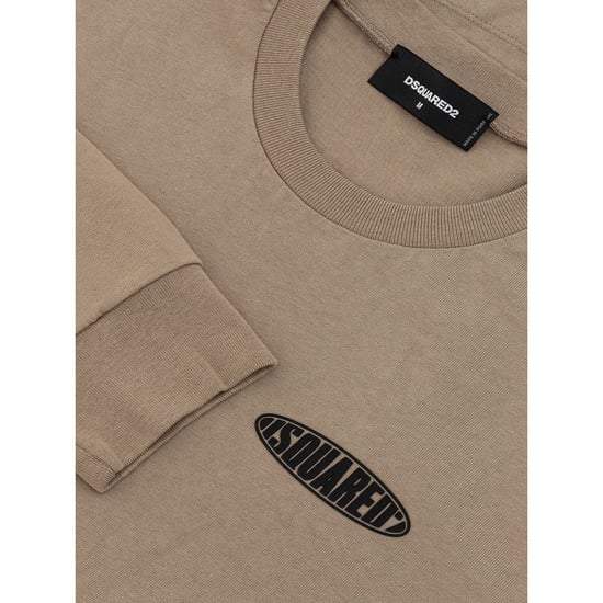 Dsquared² Beiges Baumwoll-T-Shirt - Image 4